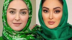 چهره داغون الهام حمیدی قبل بازیگری ! | الهام حمیدی عروسک شد ! + عکس