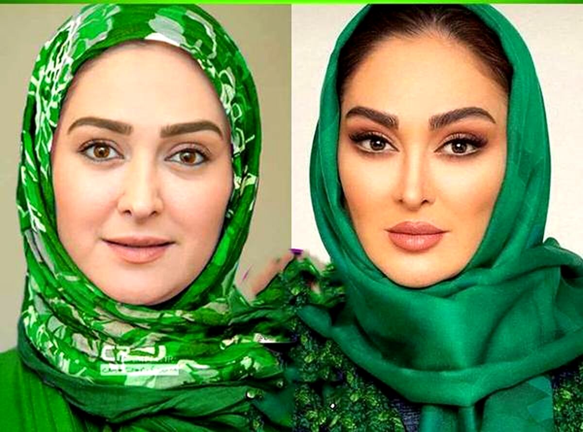 چهره داغون الهام حمیدی قبل بازیگری ! | الهام حمیدی عروسک شد ! + عکس