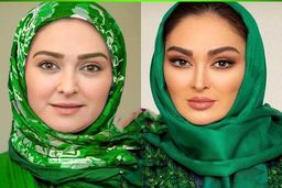 چهره داغون الهام حمیدی قبل بازیگری ! | الهام حمیدی عروسک شد ! + عکس