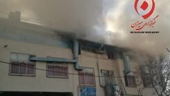 آتش‌سوزی در یکی از مجتمع‌های نزدیک به راه‌آهن تهران