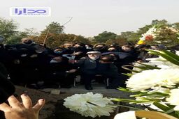 پدر و مادر آرمان در مراسم تدفینش+عکس