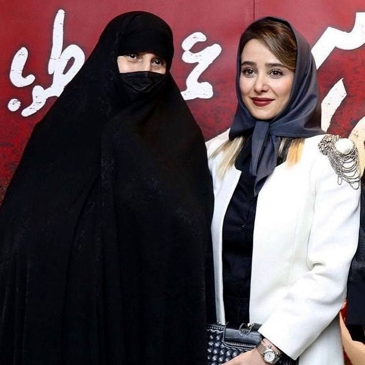 الناز حبیبی به همراه مادر زنده‌یاد علی انصاریان +عکس