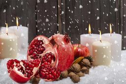 ایده‌های جذاب برای تزیین انار شب یلدا+تصاویر دیدنی 