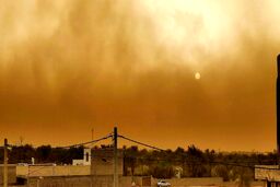 تصویری از لحظه هجوم گردوخاک عراق به سمت ایران