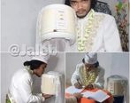 ازدواج عجیب مرد اندونزیایی با پلوپزش  +عکس
