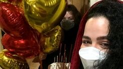مهراوه شریفی‌نیا در روز تولدش کرونا گرفت!/سورپرایز ویژه ملیکا برای خواهرش!+عکس