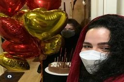 مهراوه شریفی‌نیا در روز تولدش کرونا گرفت!/سورپرایز ویژه ملیکا برای خواهرش!+عکس