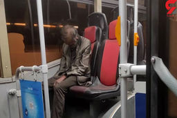 ماجرای جنازه نشسته مرد تهرانی روی صندلی اتوبوس واحد / علت مرگ چه بود؟ +عکس