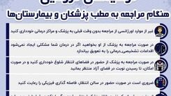 توصیه‌های کرونایی هنگام مراجعه به بیمارستان‌ها+اینفوگرافی