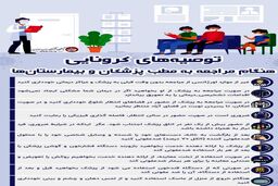 توصیه‌های کرونایی هنگام مراجعه به بیمارستان‌ها+اینفوگرافی
