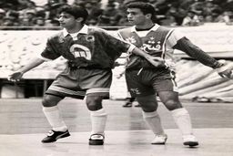 علی کریمی و فرهاد مجیدی در تصویری تاریخی