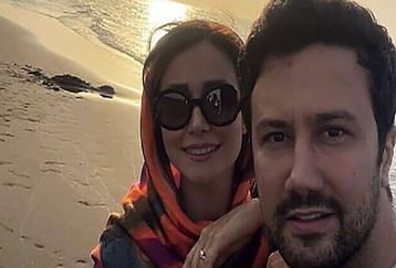 عکس عاشقانه زمستانی شاهرخ استخری در بلژیک | اروپاگردی شاهرخ استخری با تیپ سرتا پا برند + عکس