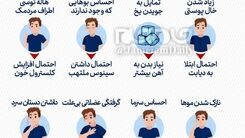 نشانه‌هایی که به بدن ما هشدار می‌دهند + اینوگرافیک