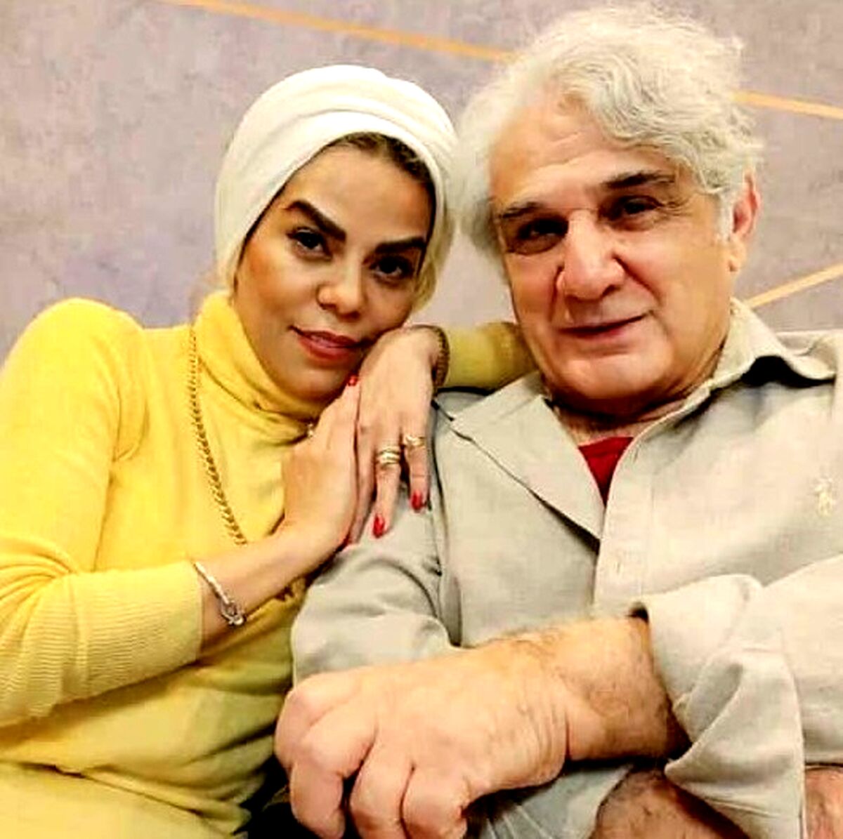مهدی هاشمی و همسر 