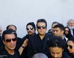 پدر رضا داوود نژاد یکشبه پیر  شد | تصاویری از حضور هنرمندان و خانواده داودنژاد در مراسم تشییع رضا داودنژاد
