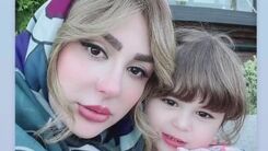 شیطنت و شیرین زبانی لنا دختر نیوشا ضیغمی | لباس چند میلیونی نیوشا ضیغمی و دخترش برای رستوران رفتن +فیلم جنجالی