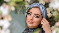 بازی چندش آور نفیسه روشن با سگی بزرگتر از خودش+عکس