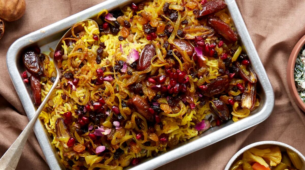 متفاوت‌ترین عدس پلوی زندگیت و بپز و لذت ببر | عدس پلوی گلستانی