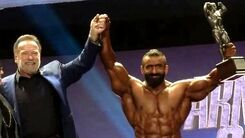 مصاحبه جالب آرنولد با هادی چوپان | صحبت‌های گرگ ایرانی بعد از قهرمانی آرنولد کلاسیک