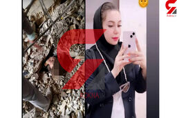 عکس لحظه هولناک نجات دختر آبادانی از زیر آوار متروپل|عجیب ترین عکس دختر آبادانی گرفتار در آوار متروپل 