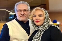 شاهرخ فروتنیان و همسر بازیگرش در رستوران لاکچری