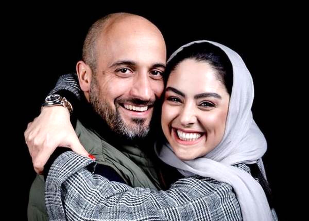 ژست متفاوت مارال بنی آدم در کنار همسرش+عکس