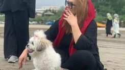 نسرین مقانلو در غم مرگ پسرش به زاری افتاد | نسرین مقانلو بر سر قبر مزار پسرش از هوش رفت! + عکس
