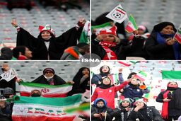 تشویق ایسلندی تماشاگران زن ایرانی +فیلم