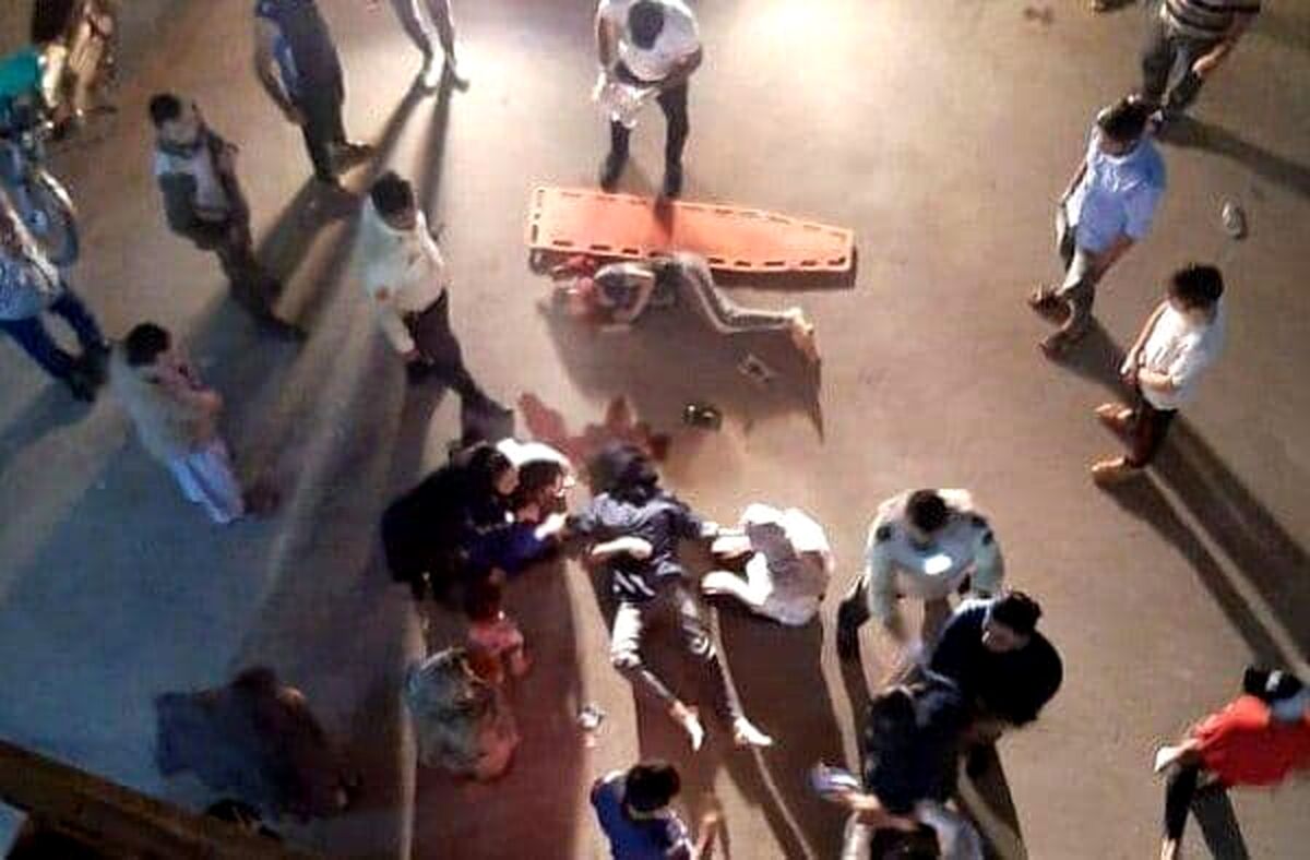 عکس دردناک سقوط دو دختر ۱۲ و ۱۶ ساله ایرانی از طبقه هفتم ساختمان +عکس +18