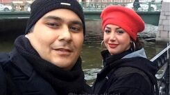 تصویر تلخ از همسر رضا داوودنژاد در مراسم خاکسپاری اش | وداع جگرسوز غزل بدیعی با شوهرش + عکس