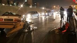 تصویری وحشتناک از یک تصادف/سقف سمند کنده شد +عکس