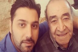 مادر جوان احسان خواجه امیری همه را شوکه کرد/تفاوت پدر و مادر احسان خواجه امیری را ببینید +عکس تولد 90 سالگی