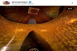 شام لاکچری همسر رونالدو در یک رستوران باستانی عربستان + عکس