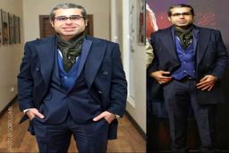  ظاهر پیرمردی امیر نوری در اکران فیلم صحنه زنی +عکس