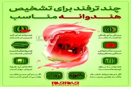 تشخیص هندوانه مناسب در شب یلدا+اینفوگرافی