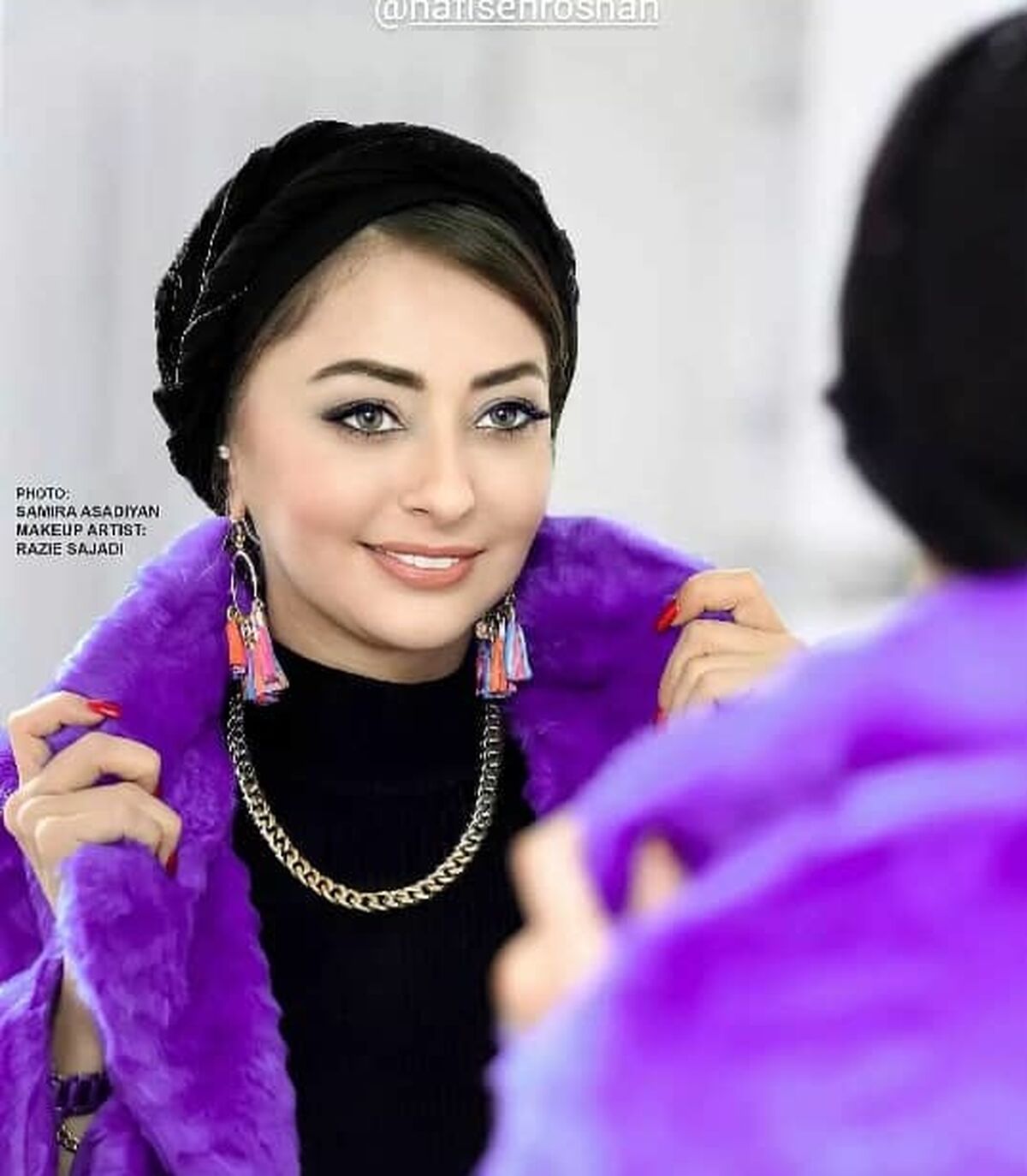 عکس لو رفته از مادر جوان نفیسه روشن همه را شوکه کرد /زندگی زن باکلاس پدر نفیسه روشن در روستا!؟ +عکس حاشیه ساز