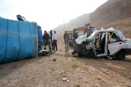 تصادف زنجیره‌ای هولناک در محور بهبهان -رامهرمز +فیلم 