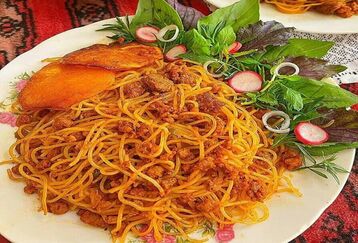 رمز و راز خوشمزه شدن ماکارونی مجلسی | راز تهیه ماکارونی با ته‌دیگ سیب‌زمینی