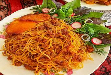 رمز و راز خوشمزه شدن ماکارونی مجلسی | راز تهیه ماکارونی با ته‌دیگ سیب‌زمینی