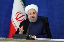 عکس لو رفته حسن روحانی سر سفره شام +عکس