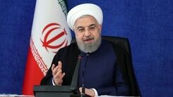 عکس لو رفته حسن روحانی سر سفره شام +عکس