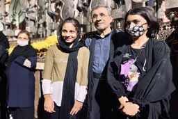 تصاویری متفاوت از محمود احمدی نژاد در عزاداری حسینی