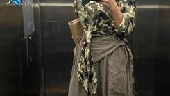 جلوه گری لیلا بلوکات با تیپ چریکی +عکس