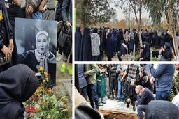 مراسم خاکسپاری زهره فکورصبور در بهشت زهرا(س) +عکس