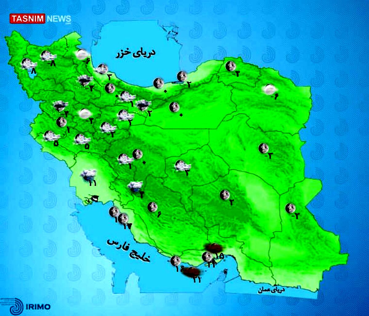 برف و باران در تهران و چندین استان