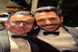 تفریح لاکچری بازیگر معروف با رفقا | استایل عجیب امین حیایی بعد از تمرین تنیس +عکس