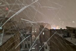 برف و کولاک در راه تهران +عکس